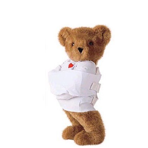 Vintage Vermont Teddy Bear Crazy For You with Straight Jacket Bear 17" Retired - Picture 14 of 14